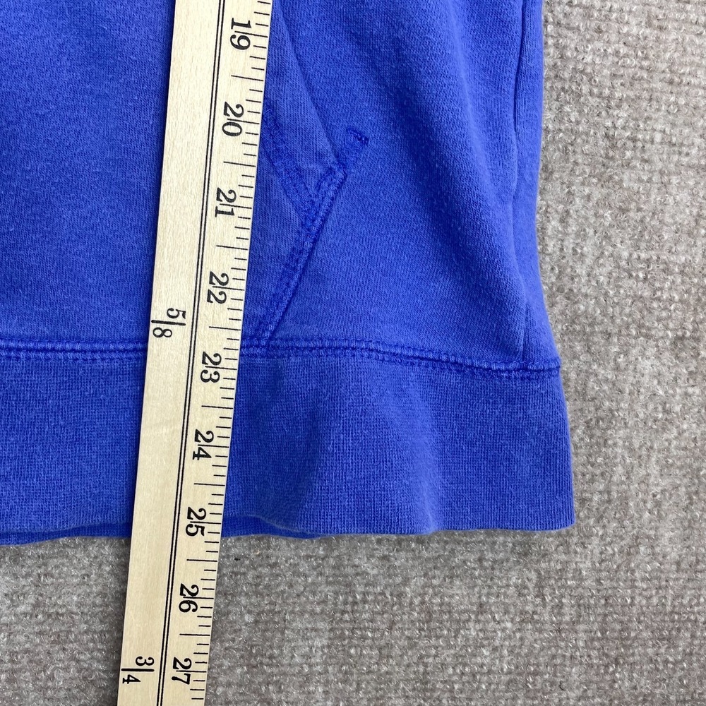 The North Face Hoodie Womens Medium Blue Fleece Lined Cotton Graphic Full Zip - Picture 13 of 14